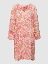Blusenkleid mit Allover-Muster Modell 'Paisley' von Princess Goes Hollywood Rosa - 39