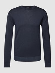 Strickpullover aus Schurwolle mit Rundhalsausschnitt von Paul & Shark Blau - 8