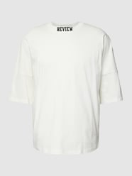T-Shirt mit Label-Stitching von REVIEW Weiß - 38