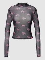 MATW X REVIEW - Cropped Longsleeve in transparentem Design von Review X MATW Schwarz - 23