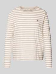 Longsleeve mit Label-Stitching von Gant Beige - 24