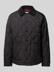 Steppjacke mit Druckknopfleiste Modell  'LUCA' von Jack & Jones Premium Schwarz - 34