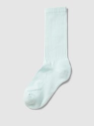 Socken mit Strukturmuster von Colorful Standard Türkis - 18