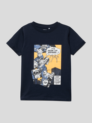 T-shirt met Marvel®-print van Name It Blauw - 35