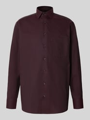 Comfort Fit Businesshemd aus reiner Baumwolle von OLYMP Luxor Bordeaux - 17