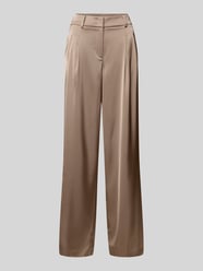 Stoffen broek met achterzakken van Christian Berg Woman Selection Beige - 29