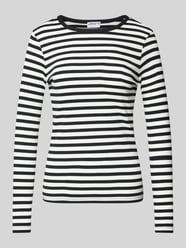 Longsleeve mit Rundhalsausschnitt von Jake*s Casual Schwarz - 8