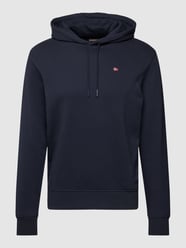 Bluza z kapturem i wyhaftowanymi logo model ‘BALIS’ od Napapijri Niebieski - 35