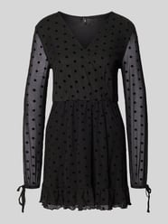 Getailleerde vrijetijdsjurk met diepe V-hals, model 'WRAP DRESS' van Only - 26