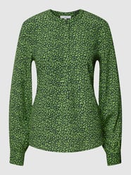 Blusenshirt mit Allover-Muster von Jake*s Casual Grün - 25