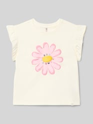 T-shirt o kroju loose fit z czystej bawełny model 'RUTH' od ONLY - 20