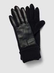 Handschuhe aus Lammleder mit breitem Umschlag von Esprit Schwarz - 27