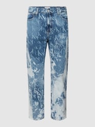 Jeans mit Allover-Muster von Calvin Klein Jeans Blau - 9