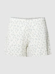 Shorts mit Strukturmuster von Review Blau - 20