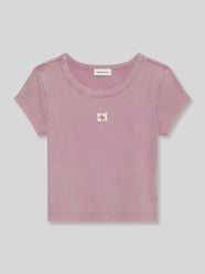 T-shirt z naszywką z logo od Calvin Klein Jeans - 5