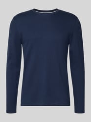 Shirt met lange mouwen, structuurmotief en ronde hals van Christian Berg Men - 22