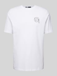 T-Shirt mit Label-Print von Karl Lagerfeld Weiß - 1