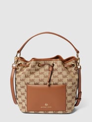 Torba typu worek z metalicznym detalem z logo model ‘MAEVE’ od MICHAEL Michael Kors Brązowy - 27