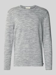 sweter z dzianiny o kroju regular fit z mieszanki bawełny model Space dye od Tom Tailor - 38