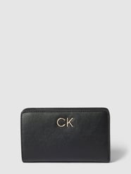 Portfel z detalem z logo model ‘FRENCH’ od CK Calvin Klein Czarny - 24