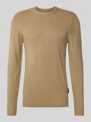 Regular fit gebreide pullover met ronde hals, model 'Heine' van Casual Friday Beige - 12