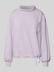 Sweatshirt mit Stehkragen von monari Lila - 14