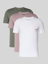 Zestaw t-shirtów o kroju regular fit z czystej bawełny w Zestaw 3 szt. od HUGO - 4
