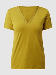 T-Shirt mit V-Ausschnitt von Tom Tailor Grün - 29
