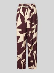Stoffhose aus Viskose-Mix mit Bindegürtel Modell 'PLUMAS' von MANGO - 42