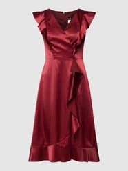 Cocktailkleid mit Volants von Paradi Bordeaux - 44