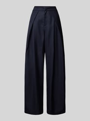 Wide Leg Bundfaltenhose mit Eingrifftaschen Modell 'Zola' von LOLLYS LAUNDRY Blau - 35