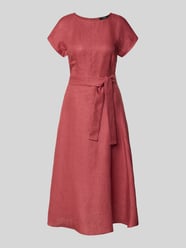 Dopasowana sukienka casualowa z czystego lnu model 'ESORDIO' od Weekend Max Mara - 15