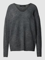 Strickpullover mit V-Ausschnitt Modell 'CREWLEFILE' von Vero Moda Grau - 7