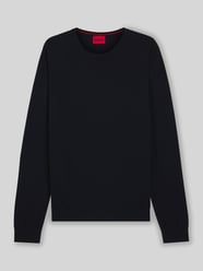 Sweter z dzianiny o kroju regular fit z czystej wełny model „SAN CEDRIC” od HUGO - 44