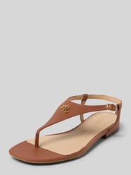 Teenslippers van rundleer model 'EVERLEY 2' van Lauren Ralph Lauren - 24