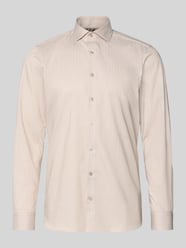 Koszula biznesowa o kroju slim fit z mieszanki bawełny z kołnierzykiem typu kent od OLYMP Level 5 - 26