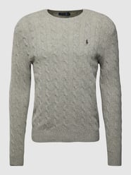 Strickpullover mit Zopfmuster von Polo Ralph Lauren Grau - 45