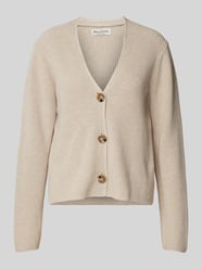 Strickjacke mit Strukturmuster von Marc O'Polo Beige - 28