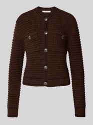 Gebreid jack met knoopsluiting, model 'cleana' van Gestuz - 16