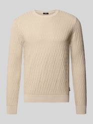 Regular fit pullover van katoen model '10Dapher' van JOOP! COLLECTION Beige - 4