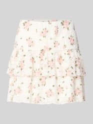 Ausgestellter Mini-Rock mit Allover-Muster Modell 'SAGA' von ONLY - 41