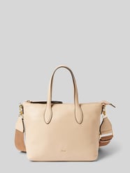 Shopper mit Label-Applikation Modell 'CLIVIA' von Abro Beige - 1