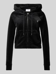 Sweatjacke mit Kapuze Modell 'MADISON' von Juicy Couture Schwarz - 36