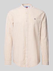 Regular fit vrijetijdsoverhemd van een mix van katoen en linnen van Tommy Jeans - 10