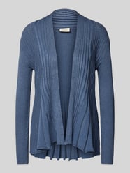 Strickcardigan mit Strukturmuster Modell 'CLAUDISSE' von FREE/QUENT Blau - 7