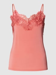 Top mit Spitzenbesatz Modell 'CLARA' von Soaked in Luxury Orange - 6