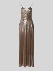 Abendkleid mit Raffungen Modell 'RAEHAN' von Lauren Ralph Lauren Beige - 17