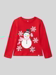 Regular fit shirt met lange mouwen van puur katoen, model 'XMAS LIFE' van Only - 26