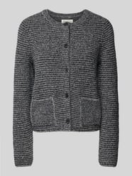 Slim Fit Cardigan aus Baumwoll-Mix in Melange von Marc O'Polo - 23