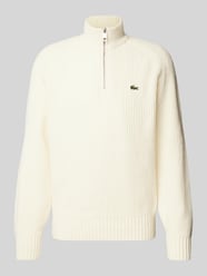 Wollpullover mit Stehkragen von Lacoste Beige - 34